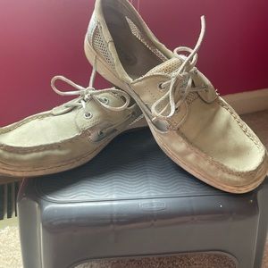 Light blue/ light mint sperrys size 9 womens